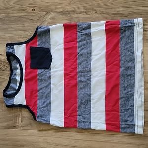 Place sport, 5t, red white and blue tank top.